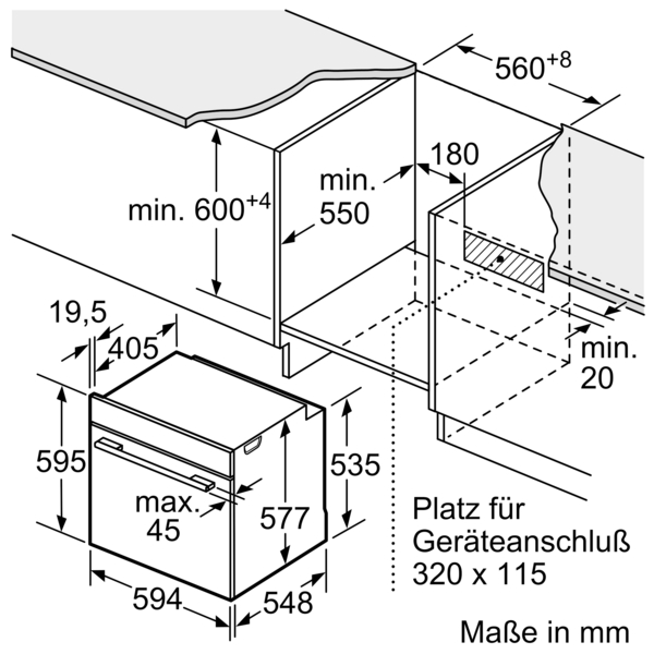 Bosch HNG6764S6 Serie 8 Einbau-Backofen mit Mikrowellen- und Dampffunktion