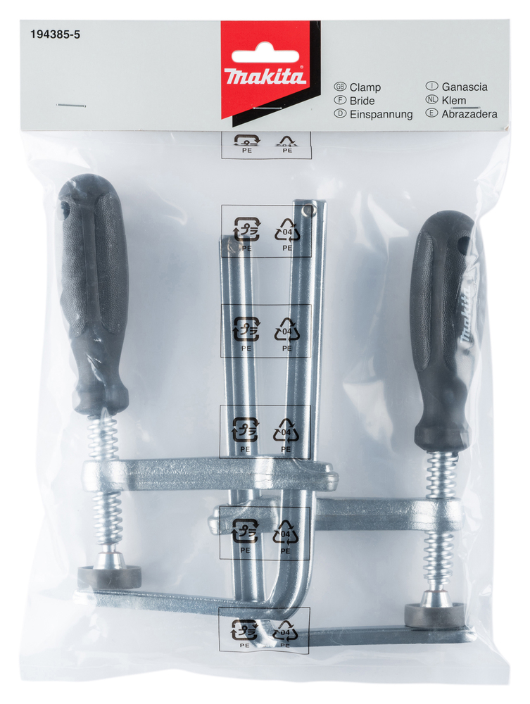 Makita Führungsschienen-Schraubzwingen Set 194385-5
