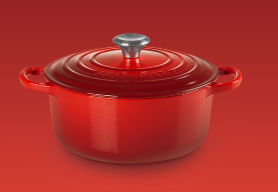 Le Creuset Signature Gusseisen Bräter, rund, 20cm, kirschrot (21177200602430)