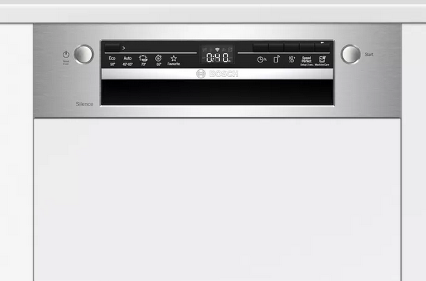 Bosch SPI2IKS10E teilintegrierter Geschirrspüler, 45cm, Edelstahl