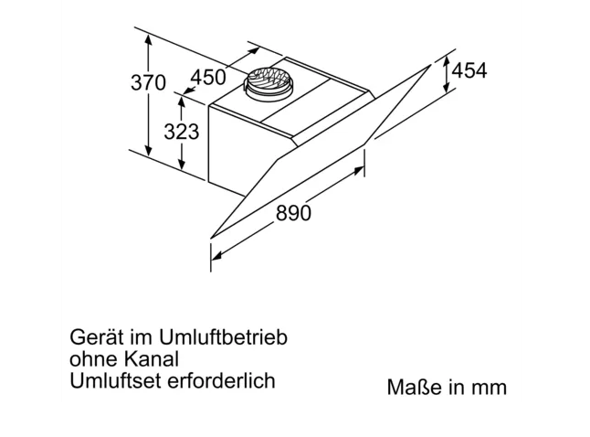 Siemens LC91KWP60 Wandhaube