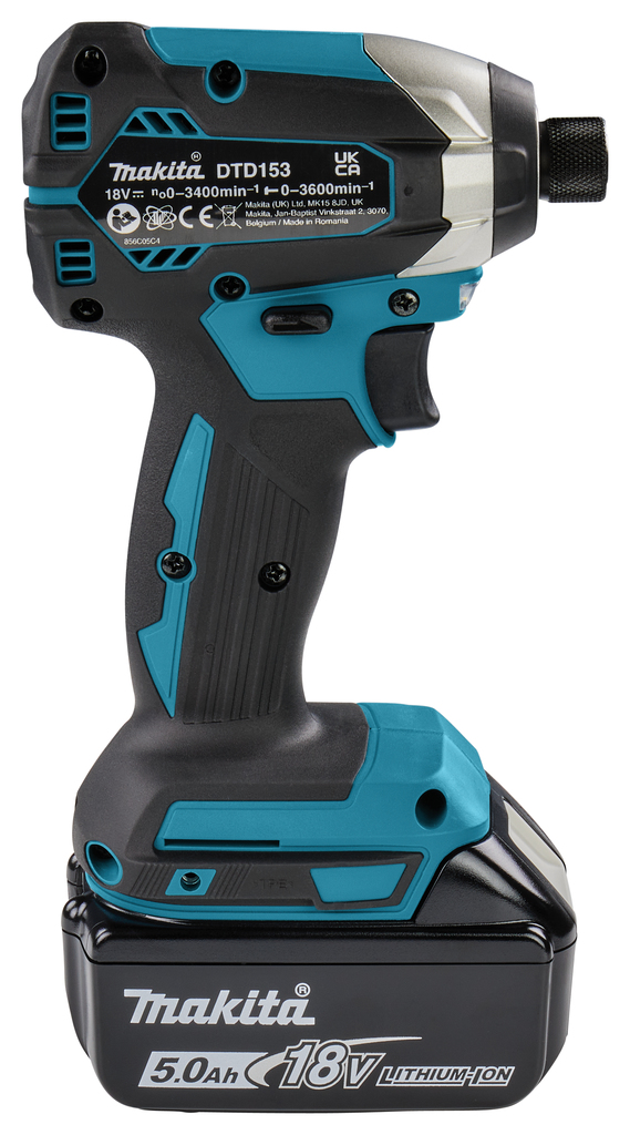 Makita DTD153RTJ 18V mit 2x 5,0 Ah Akkus + Lader im MAKPAC