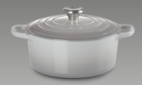 Le Creuset Signature Bräter, rund, 24cm, perlgrau (21177245412430)
