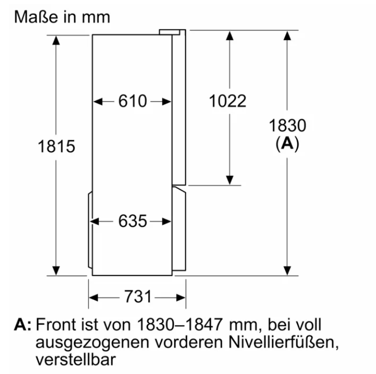 Siemens KF96DAXEA Multi Door Kühl- / Gefrierkombination