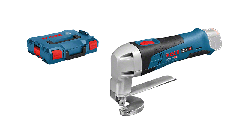 Bosch Professional Akku-Blechschere GSC 12V-13, mit 2 x 2.0 Ah Li-Ion Akku, L-BOXX