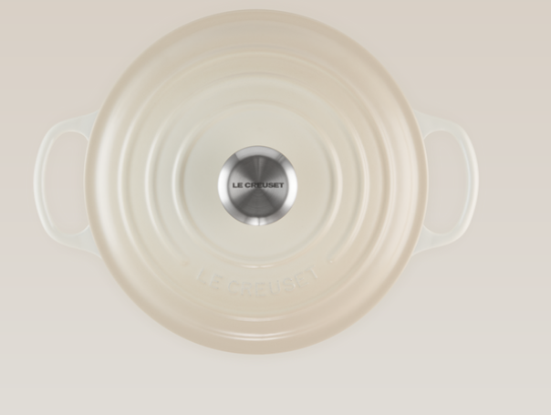Le Creuset Signature Bräter, rund, 24cm, meringue(21177247164430)