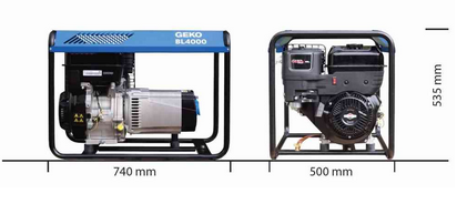Geko Stromerzeuger BL4000 E-S/SHBA Benzin 5 kVA