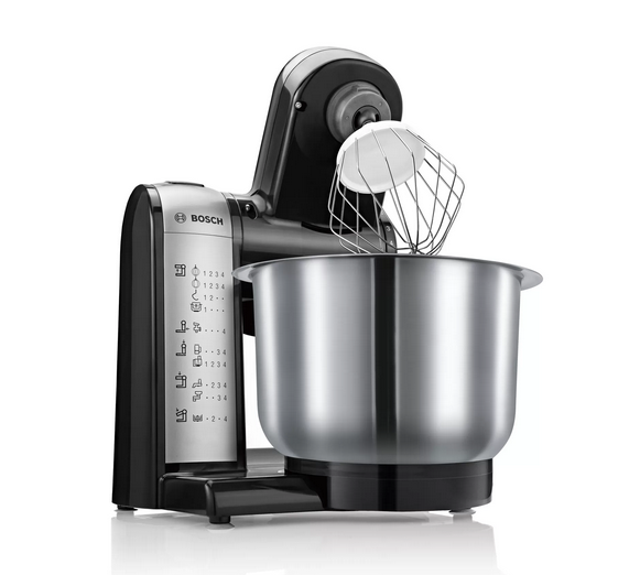 Bosch Küchenmaschine (MUM48A1), Schwarz-Silber