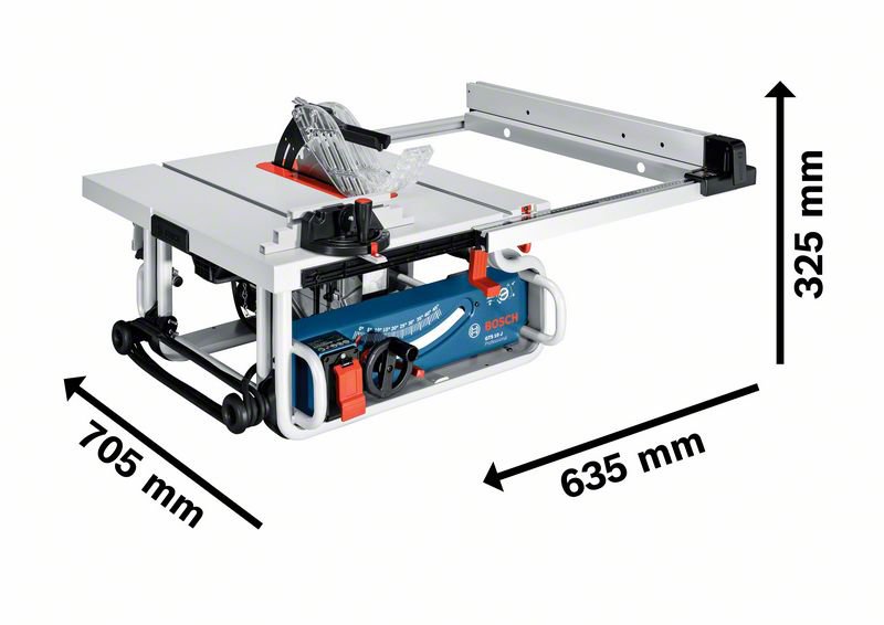 Bosch Professional GTS 10J Elektro-Tischkreissäge (0601B30500)