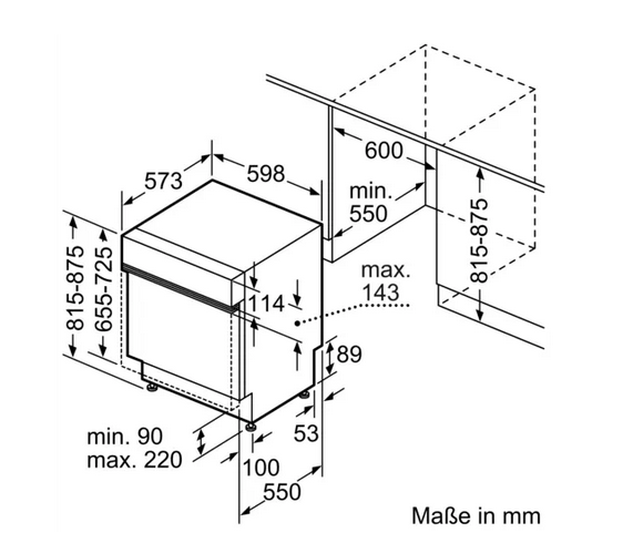 Constructa CG5IS01ITE teilintegrierter Geschirrspüler, 60cm