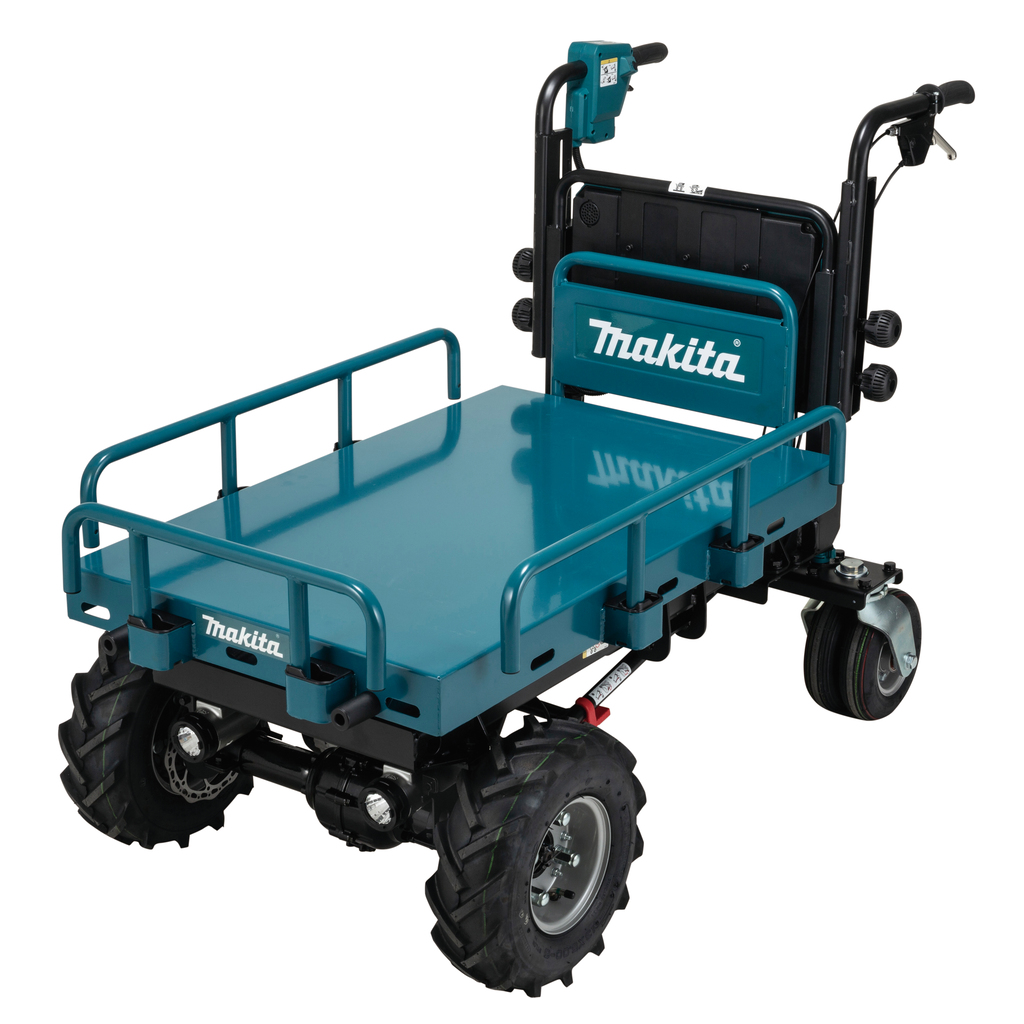 Makita DCU601Z Akku-Schubkarre 2x18V LXT – 300 kg Tragkraft mit elektrischem Lift
