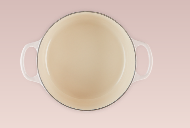 Le Creuset Signature Gusseisen Bräter, rund, 20cm, Shell Pink (21177207774430)