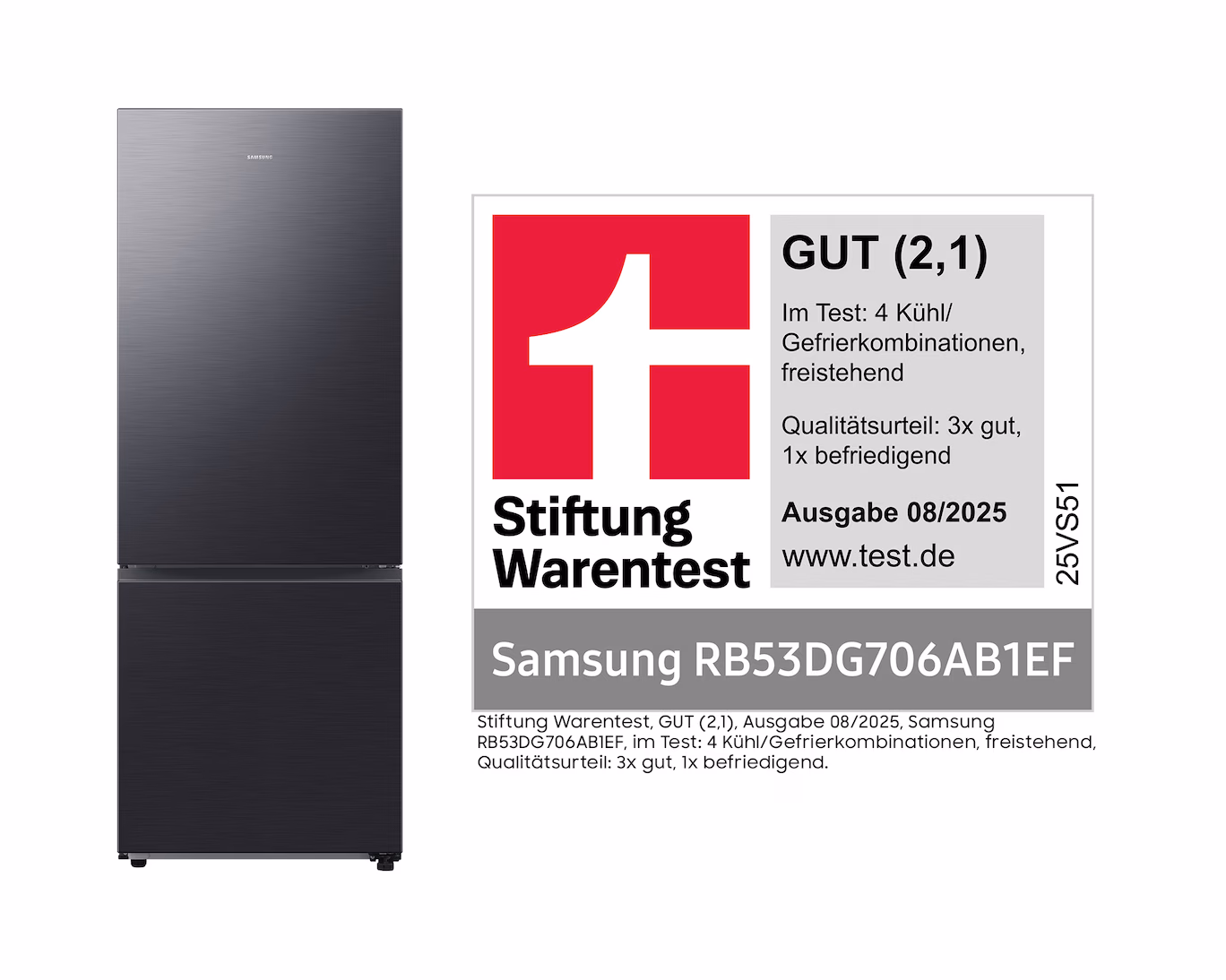 Samsung RB53DG706AB1EF Stand Kühl-Gefrierkombination