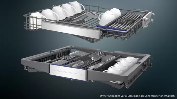 Siemens SN53HS01BD teilintegrierter Geschirrspüler, 60cm, edelstahl