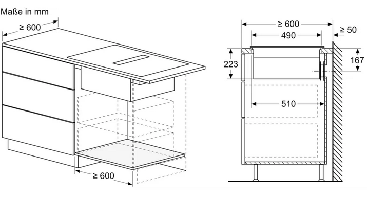 Neff N70 Kochfeld mit Dunstabzug (Induktion) 70 cm