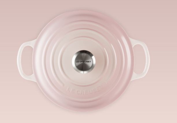 Le Creuset Signature Gusseisen Bräter, rund, 20cm, Shell Pink (21177207774430)