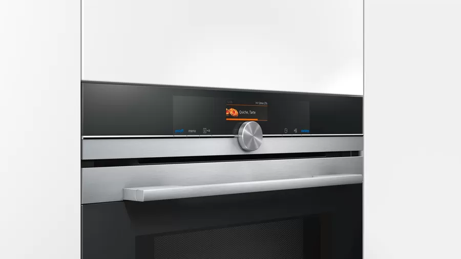Siemens CM676G0S1 iQ700 Einbau-Kompaktbackofen mit Mikrowellenfunktion