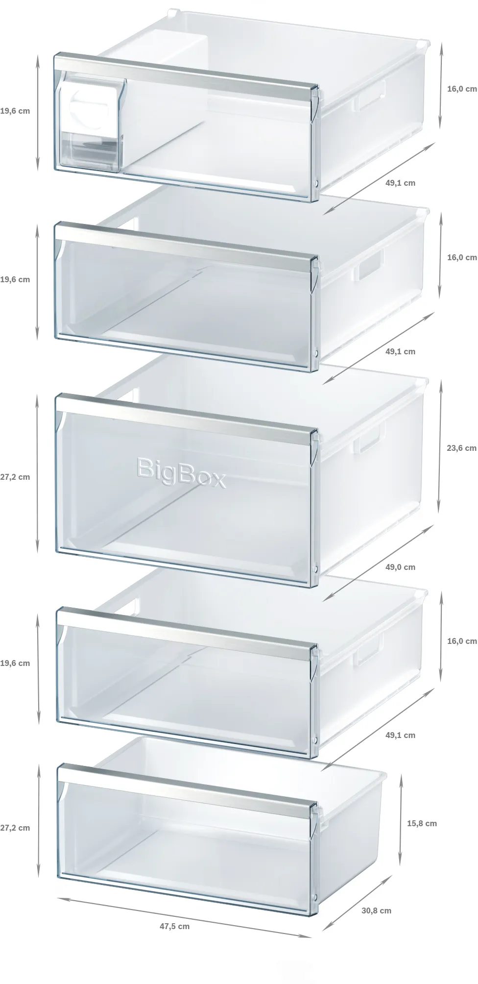 Siemens GS58NAWDV freistehender Gefrierschrank