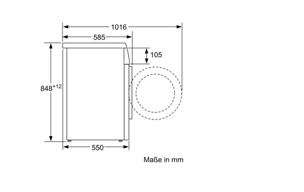 Siemens WU14Q490 - iQ500 Waschmaschine, unterbaufähig - Frontlader