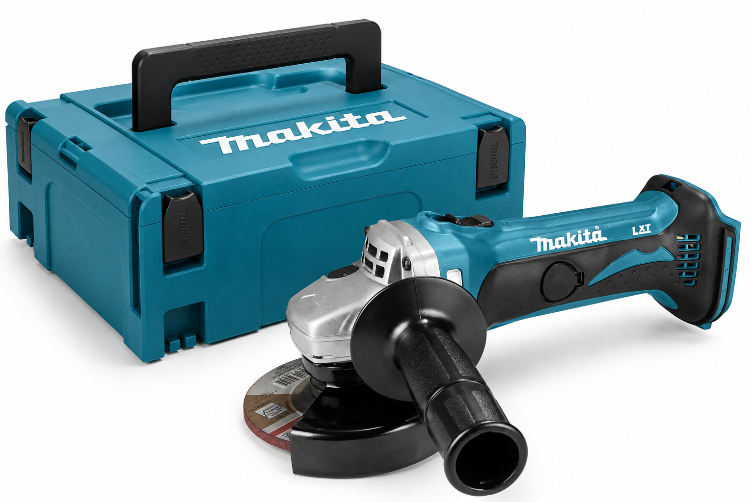 Makita DGA452ZJ Akku-Winkelschleifer 18 V – 115 mm inkl. MAKPAC, ohne Akku und Ladegerät