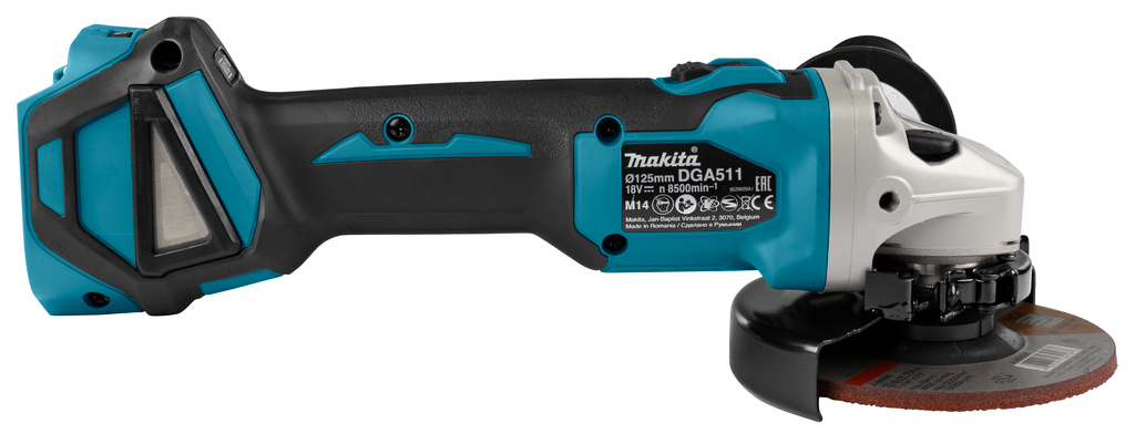 Makita DGA511ZJ Akku-Winkelschleifer in Makpac Koffer