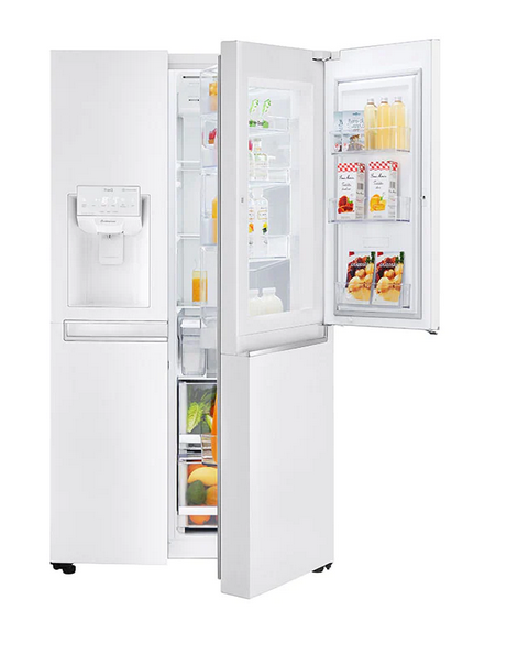 LG GSJ761SWZE Side-by-Side mit Eis-, Crushed Ice- und Wasserspender