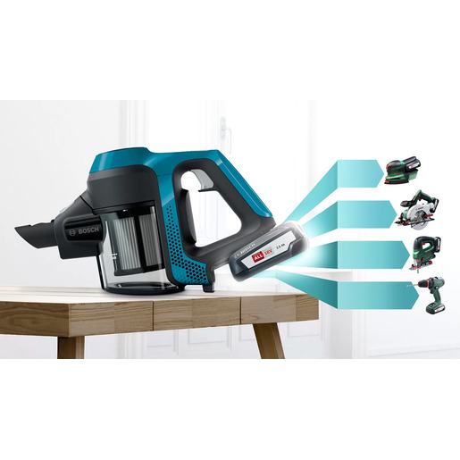 Bosch BKS6111P Akku-Staubsauger Unlimited 6 Blau