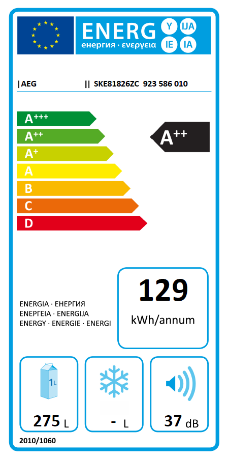 AEG SKE81826ZC integrierbare Kühlschrank 178cm