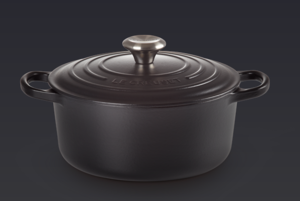Le Creuset Signature Bräter, rund, 24cm, schwarz (21177240000430)