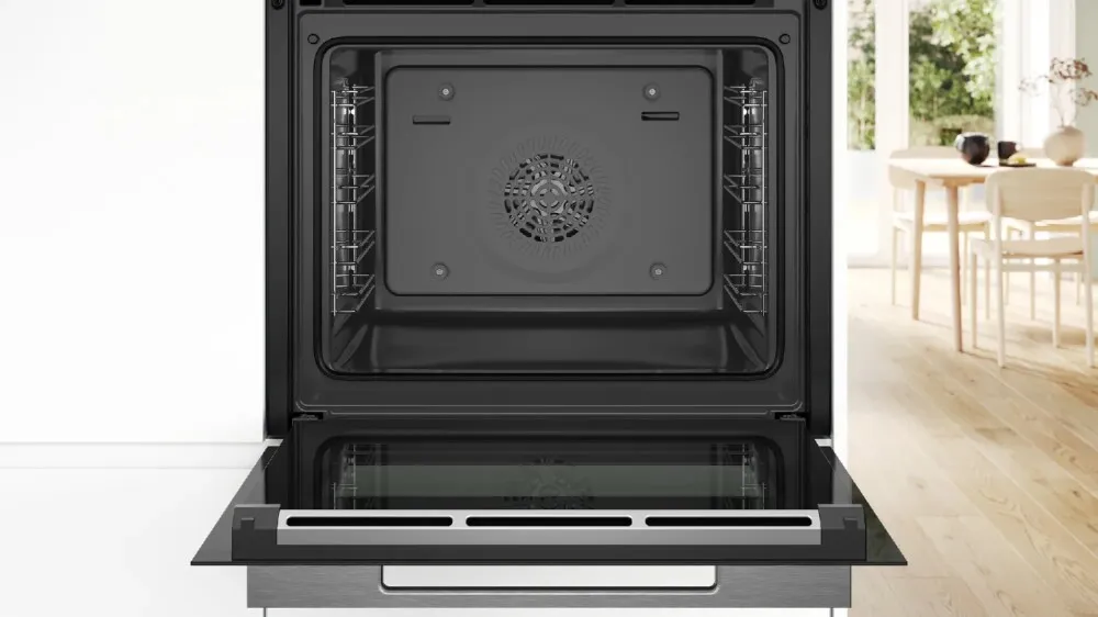Bosch HBG7341W1 Serie 8 Einbau-Backofen – 71 Liter, 14 Heizarten, Weiß