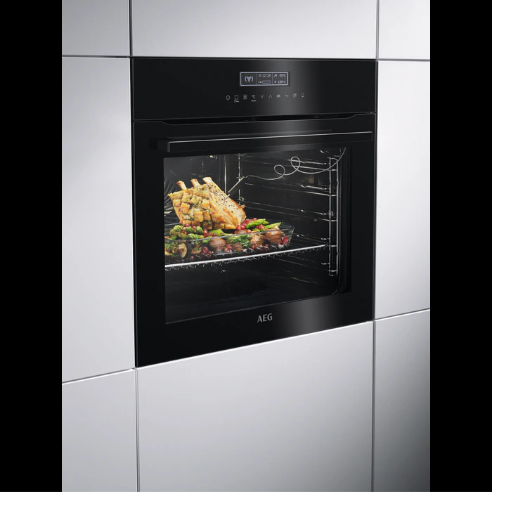 AEG SenseCook Pyrolyse Backofen mit Kerntemperatursensor (BPE742220B)