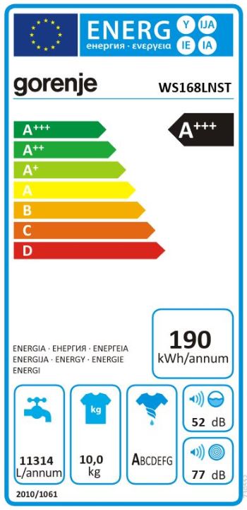 Gorenje WS168LNST 10Kg Waschmaschine WaveActive