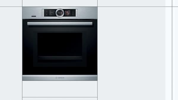 Bosch HNG6764S6 Serie 8 Einbau-Backofen mit Mikrowellen- und Dampffunktion