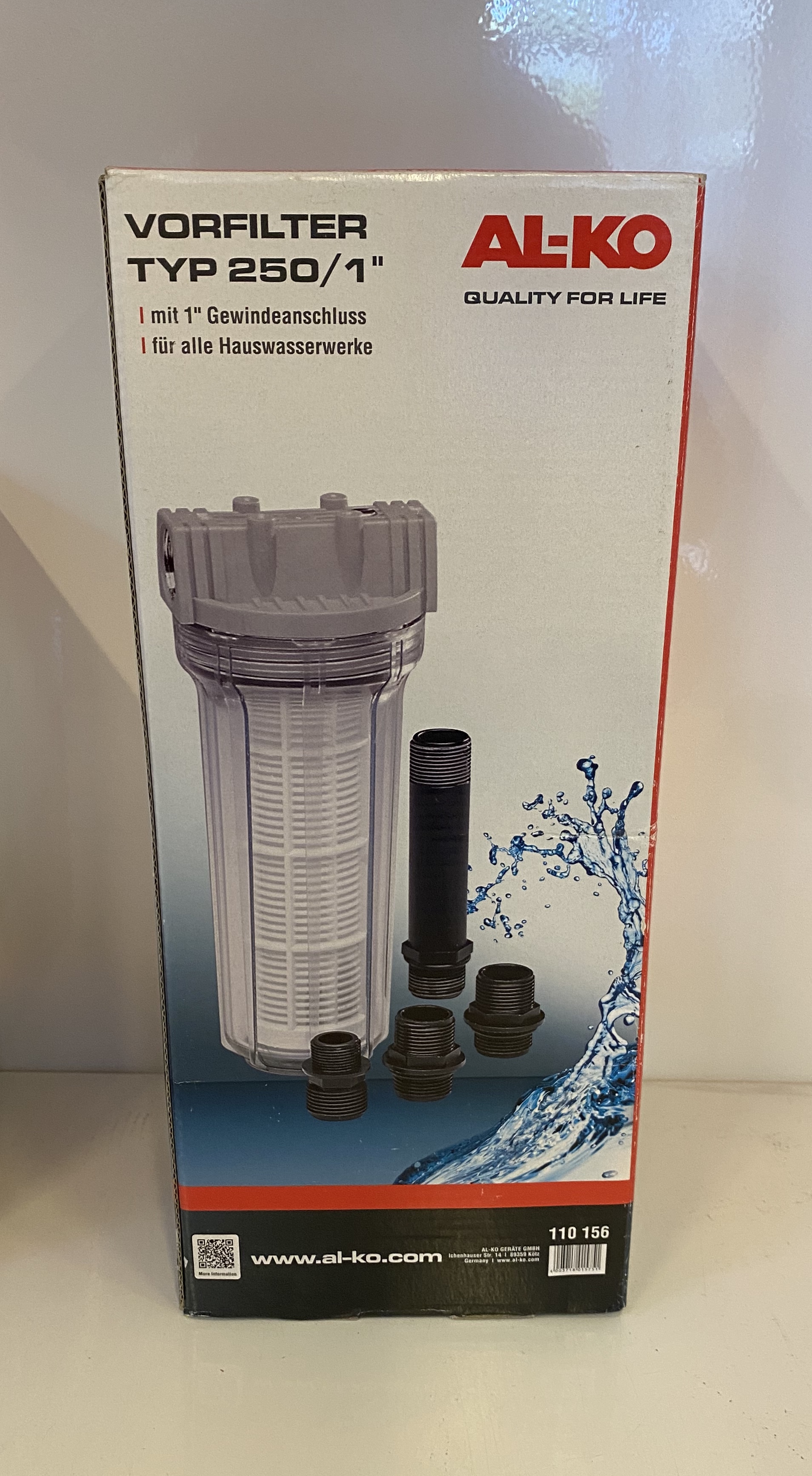 AL-KO  Vorfilter AL-KO 250/1 Zoll Hauswasserwerke 110156