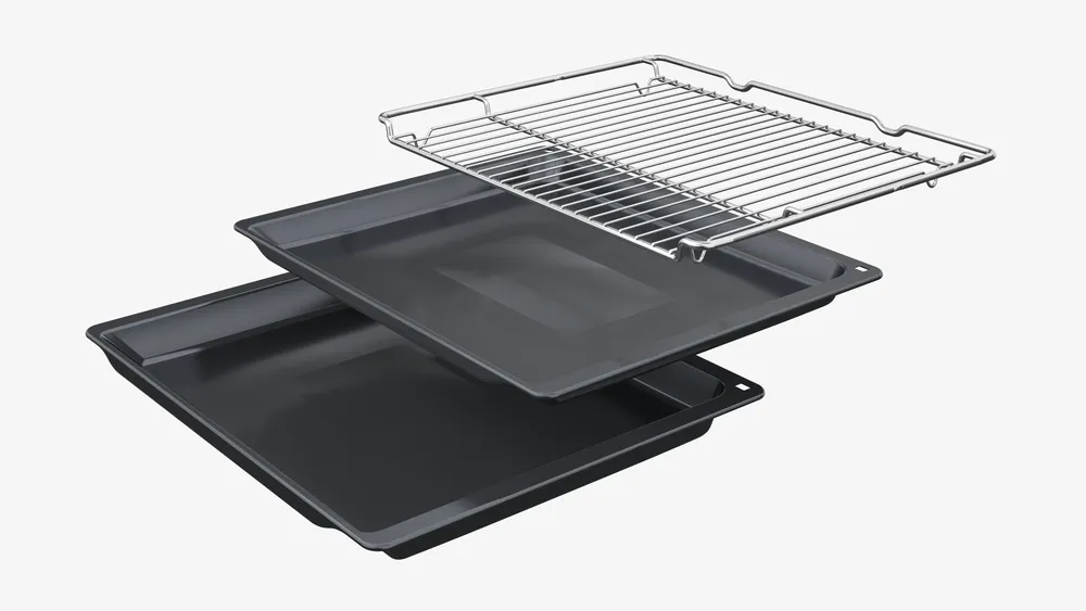 Siemens iQ700, Einbau-Backofen mit Dampfunterstützung, 60 x 60 cm, Schwarz, Edelstahl HR776G1B1