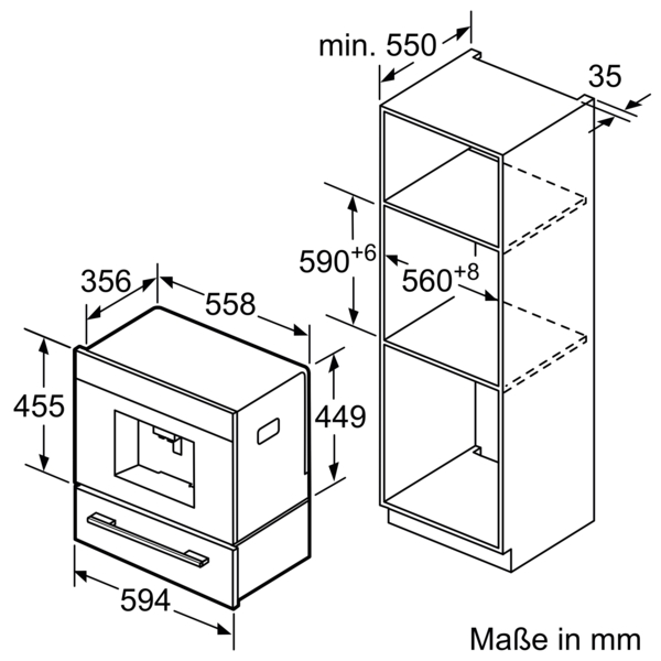 Siemens CT636LES6 iQ700 Einbau-Kaffeevollautomat Edelstahl