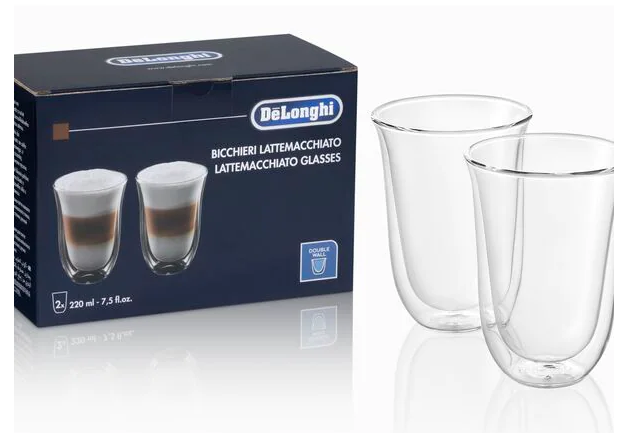 Delonghi DLSC312 Latte Macchiato-Thermogläser 2er-Set
