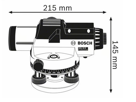 Bosch Professinal GOL 26 D Optisches Nivelliergerät (061599400E)