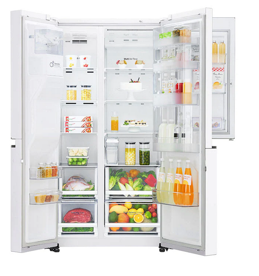 LG GSJ761SWZE Side-by-Side mit Eis-, Crushed Ice- und Wasserspender