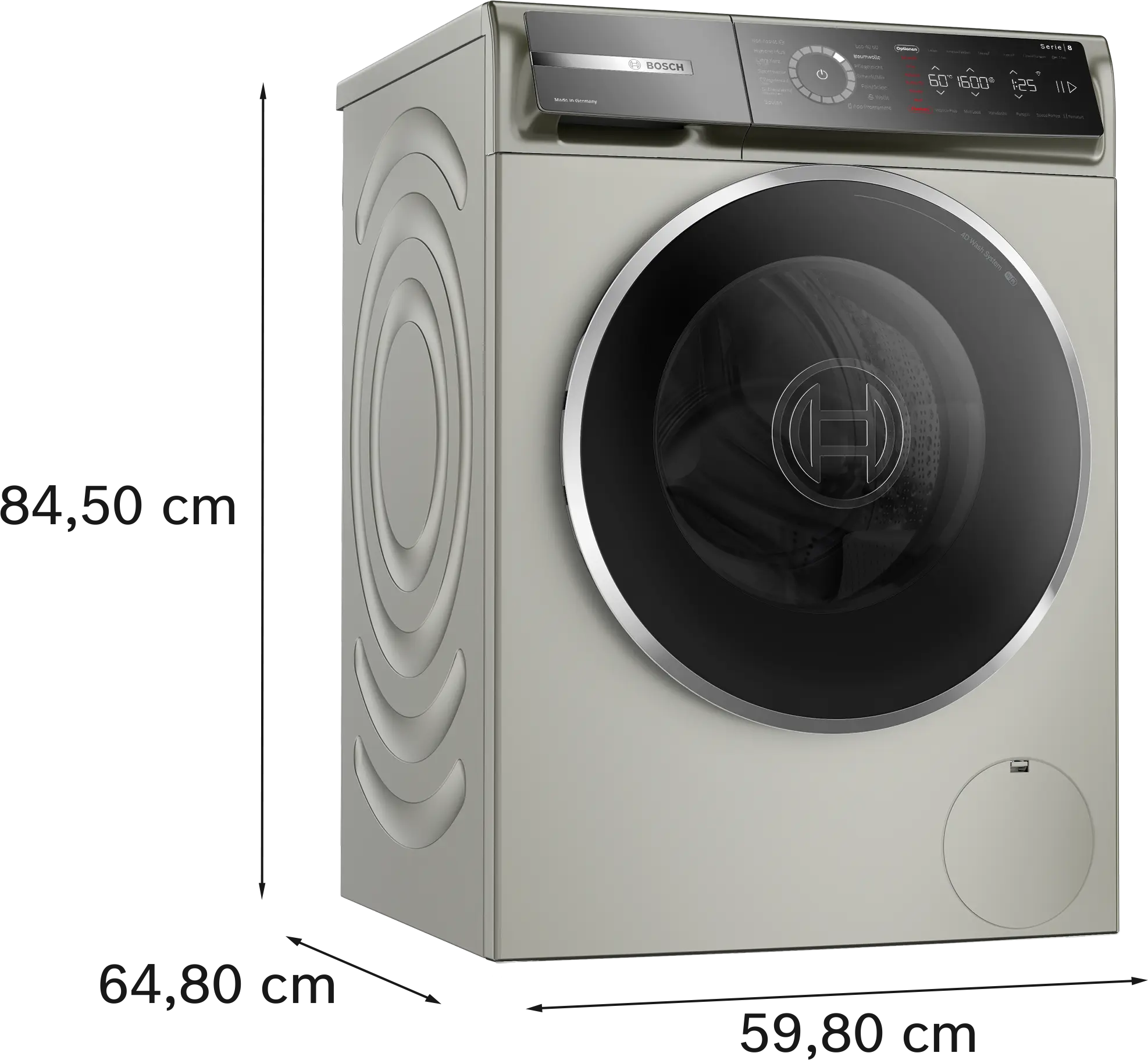 Bosch WGB2560X1 Waschmaschine – Serie 8, 10 kg, 1600 U/min