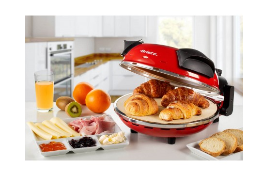 Ariete 0909 elektrischer Pizzaofen, rot