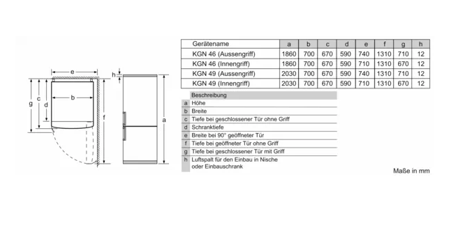 Siemens KG49NAXDP freistehende Kühl-Gefrierkombination, blackSteel
