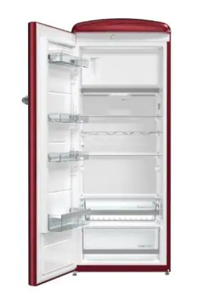 Gorenje ORB153R-L Retro-Kühlschrank, 60cm breit, Burgundy