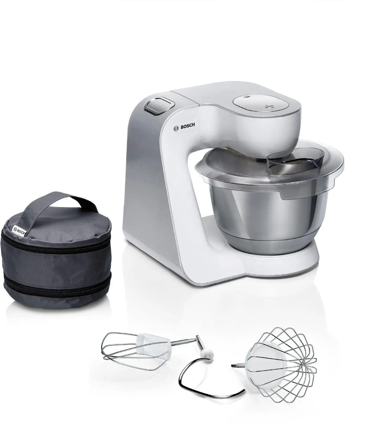 Bosch MUM58200 Serie 4 Küchenmaschine 1000 W Weiß, silber