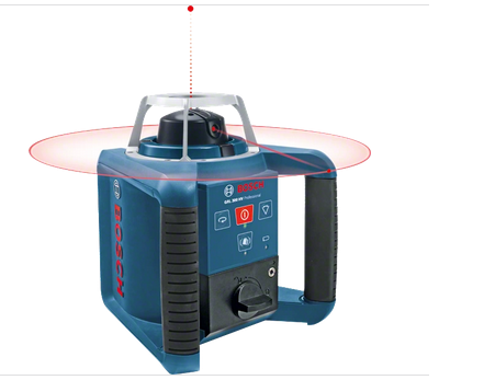 Bosch Professional Rotationslaser GRL 300HV  in Handwerkerkoffer mit Zubehör (061599403Y) BT300+GR24