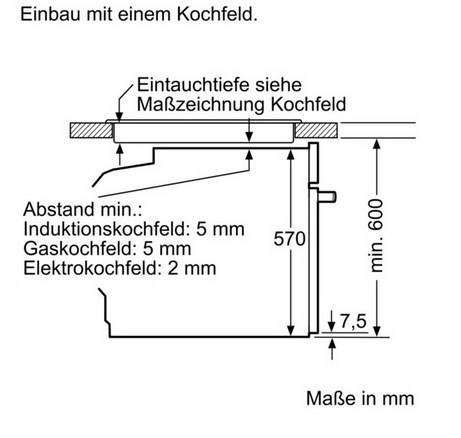 Siemens HR538ABS1 Backofen mit Dampfunterstützung