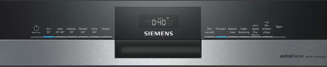 Siemens SN53HS01BD teilintegrierter Geschirrspüler, 60cm, edelstahl