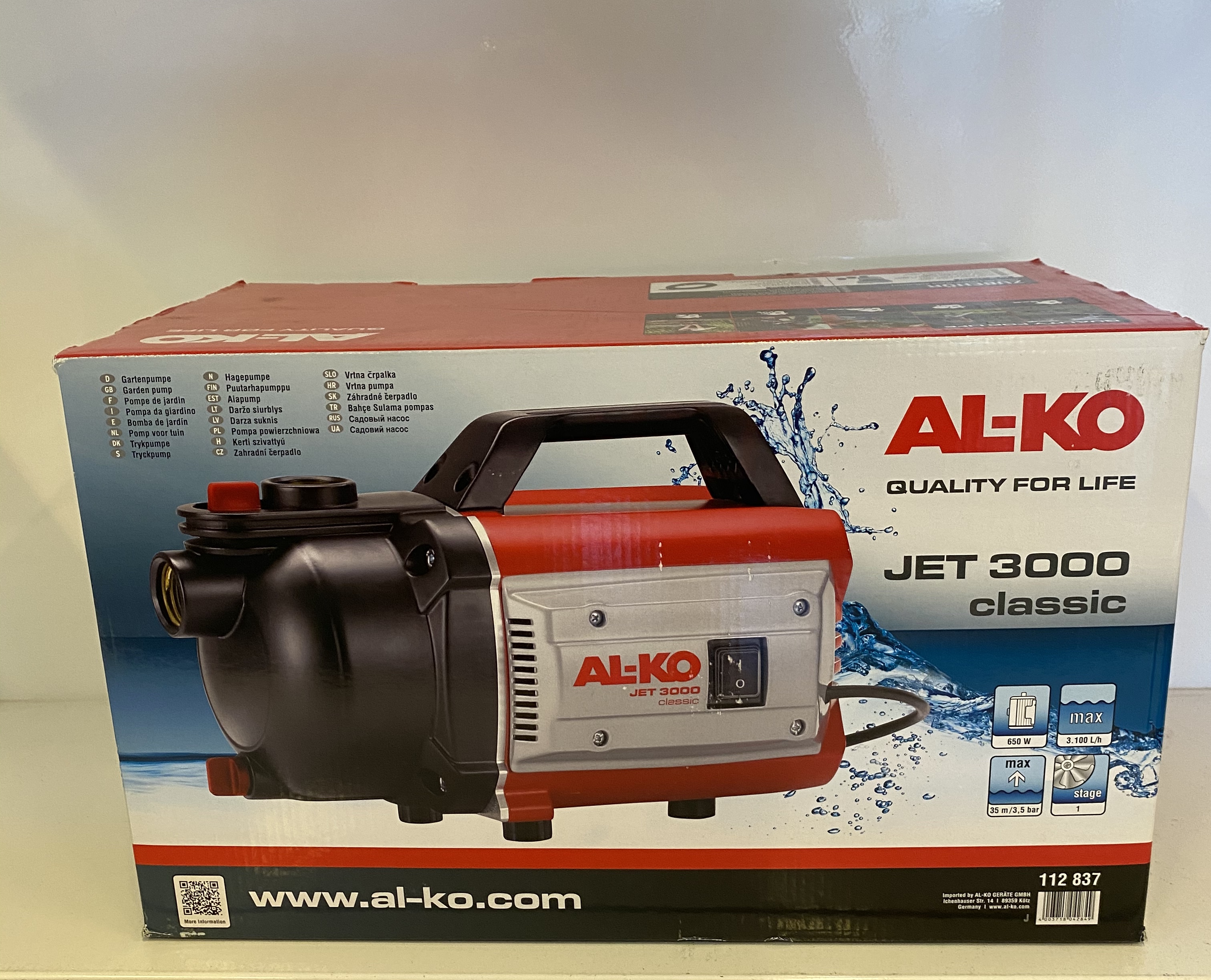 AL-KO Gartenpumpe Jet 3000 Classic 112837