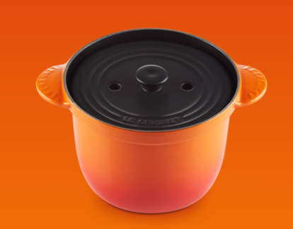 Le Creuset Cocotte Eye mit Poteriedeckel, 18cm, ofenrot (41110180900460)