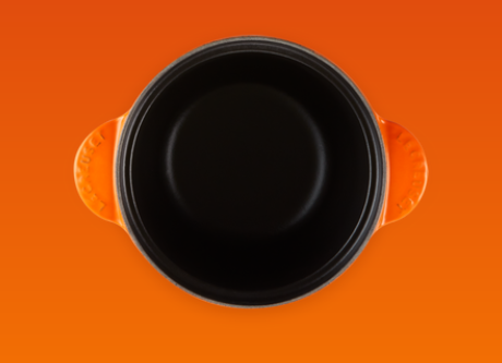 Le Creuset Cocotte Eye mit Poteriedeckel, 18cm, ofenrot (41110180900460)